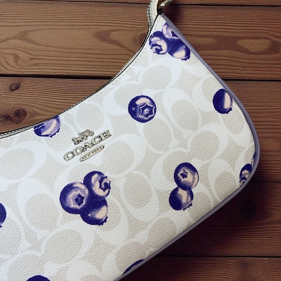 Coach White and Purple Crossbody Bag - Picture 6 of 9